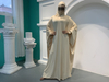 2022 Hot Sale in The Middle East Big Solid Color Fashion Bat Sleeve Robe Plus Size Dress Muslim Abaya