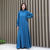  Jalabiya Dubai Muslim 2022 Dubai Jalabiya Kaftan Thobe Islamic Clothing Burka Jilbab Caftan Turkish Prayer Women Maxi Dress Abaya