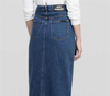 2022 Arabic Middle East Fashion Modest Ins Long Button Denim Skirt