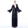 Middle East sequin stitching cardigan Muslim women chiffon jacket with long sleeves