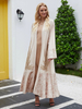 New Fashion Beaded Car Flower Stitching Cardigan Robe Islamic Dubai Muslim Abaya