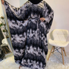 Cross-border Source Fashion Printing Elegant Loose Muslim Robe Bat Sleeve Plus Size Women's Dress