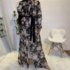 European And American Fashion Thin Loose Chiffon Long-sleeved Cardigan Robe