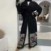 New Ramadan Cardigan Robe Stitching Muslim Kimono Embroidery Turkish Islamic