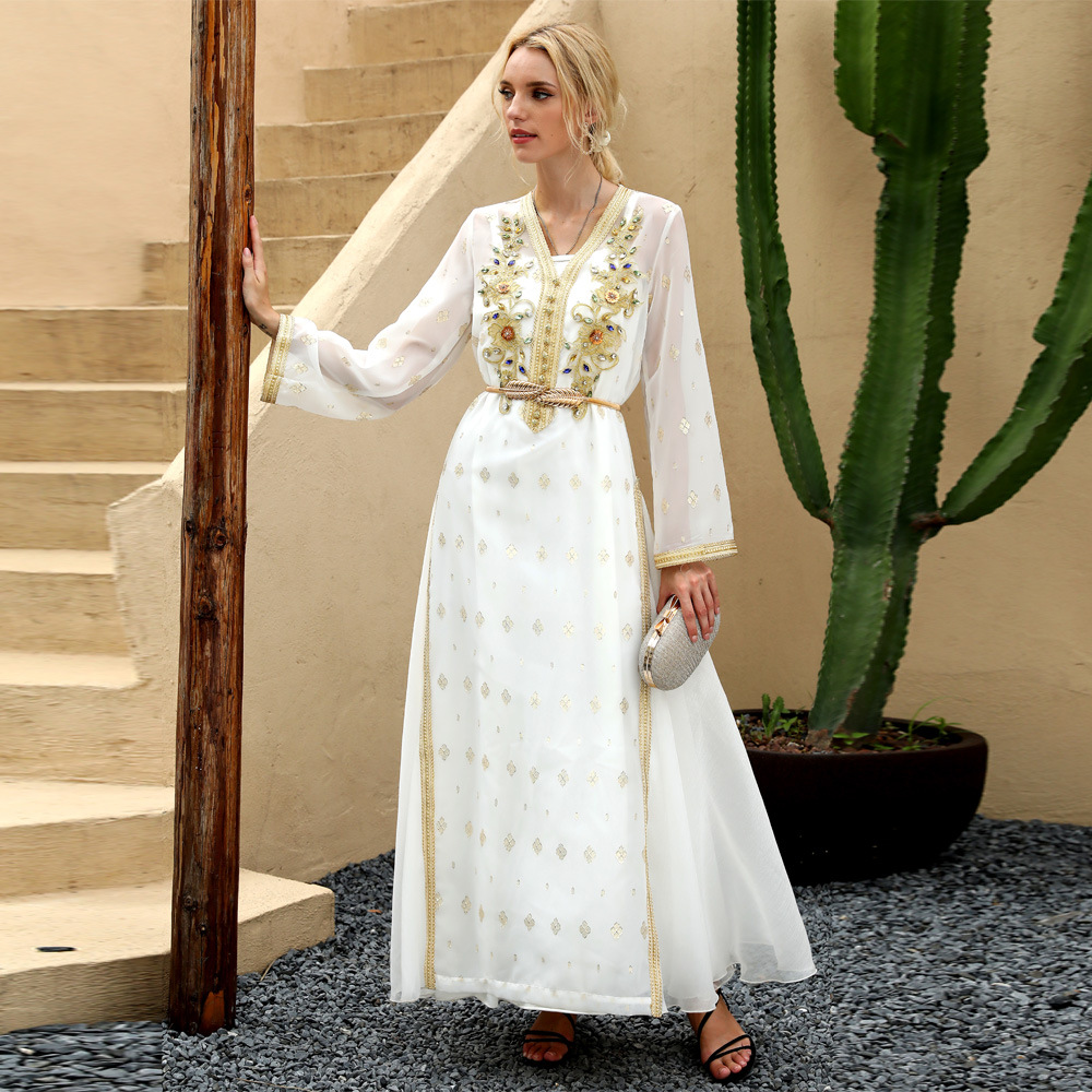 Dubai Casual Maxi Dresses Modest Southeast Asia Women Islamic Evening Dress Clothing Abaya