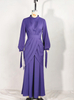Stand-up Collar And Long Sleeves Dubai Casual Maxi Dresses Modest Women Islamic Clothing Abaya