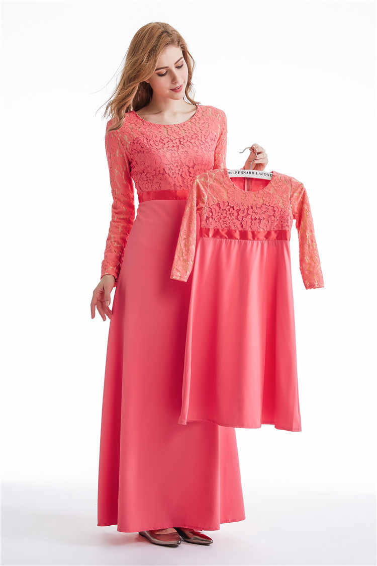 Kids Islamic Modern Modest Fashion Designs Arabic Maxi Dresses Muslim Abaya