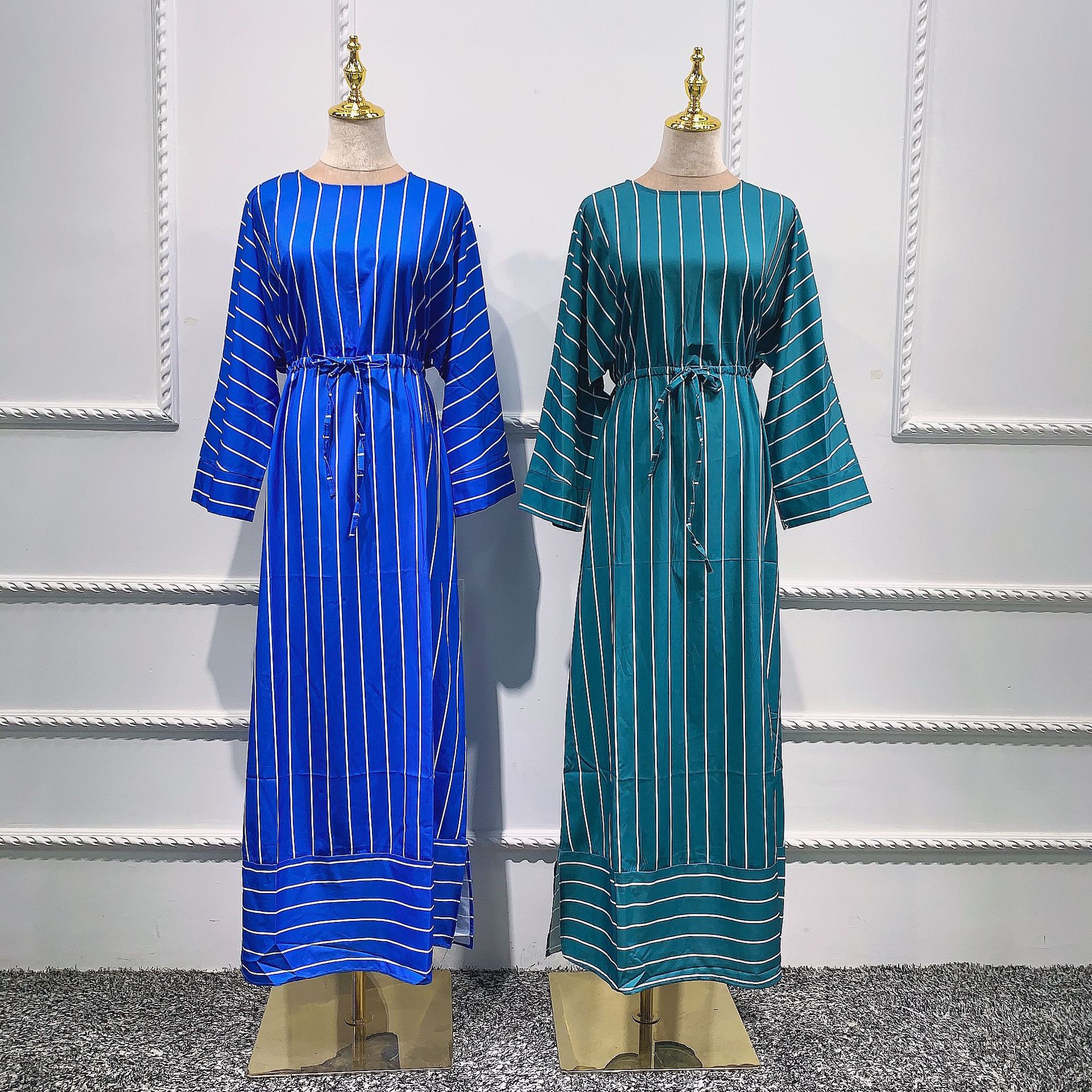 Elegant Fancy Modest Fashion Luxury Arabic Islam Maxi Dresses Muslim Abaya
