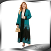 Foreign Trade Women's New Style Fashion Lace Hollow Stitching Cardigan Large Size Loose Long Robe