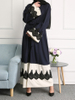 Modest Fashion Modern Arabic Islam Maxi Dresses Muslim Abaya
