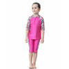  Fashion Girl Sportswear 3 Pieces Islamic Clothing Modest Muslim Fabric Full Cover Swimwear Kids 2021 Swimwear Swimsuit Burkini