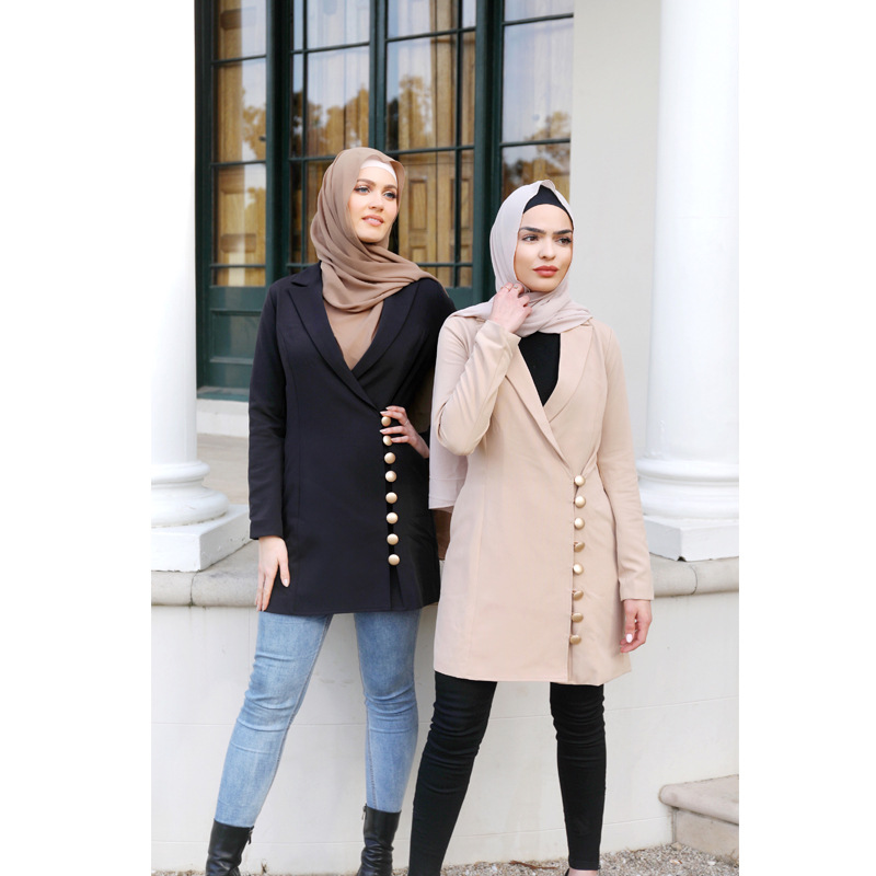 New Design Fashion Islamic Muslim Modest Turkish Style Online Shop Coat