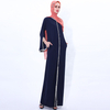 Summer New Style Elegant Pearl Long Skirt Muslim Female Trumpet Sleeve Dress Abaya Cross-border Spot