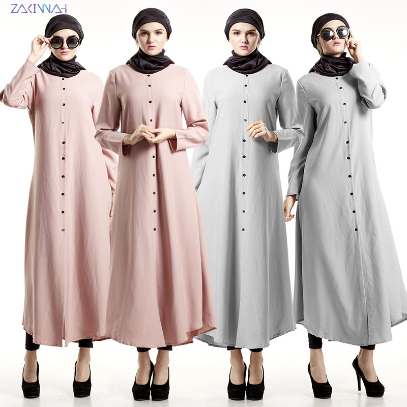 2022 Muslim New Korean Style Super Beautiful Plus Size Muslim Long Shirt Skirt Dress Ramadan