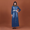 2022 Muslim Muslim Denim Dress Cross-border Women's Clothing