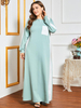  2022 Arabic Women Modern Dubai Modest Kaftan Burqa Muslim Islamic Clothing Burka Jilbab Prayer Jalabiya Thobe Maxi Dress Abaya