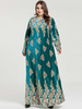  Dubai Plus Size Muslim Islamic Clothing Kaftan Fashion Modern Jalabiya Thobe Arabic Burka Cotton Burqa Printing Women Jilbab 2022 Modest Maxi Dress Abaya