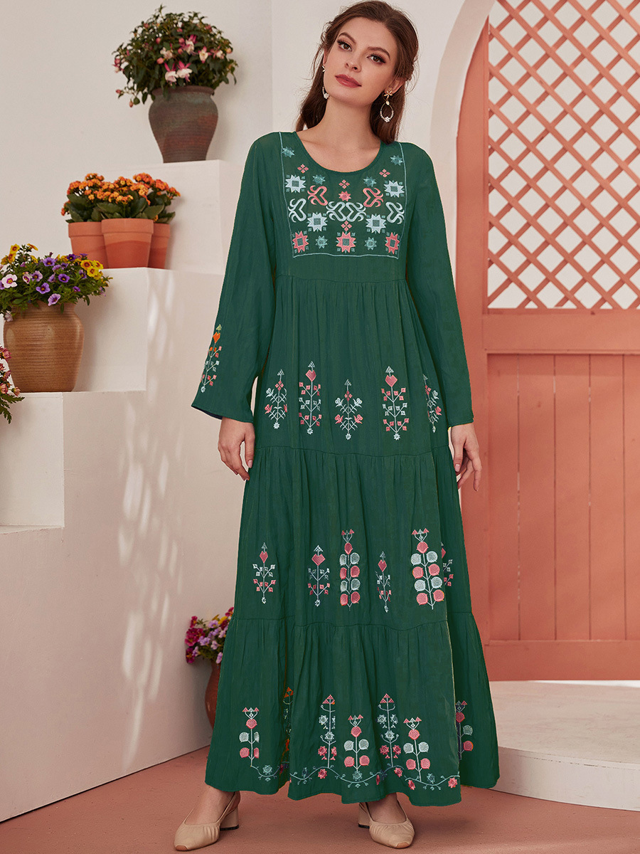  Prayer Plus Size Jilbab Kaftan Arabic Modern 2022 Women Burka Dubai Jalabiya Burqa Thobe Islamic Clothing Muslim Modest Maxi Dress Abaya