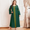  2022 Jilbab Printing Thobe Burka Jalabiya Modern Arabic Islamic Clothing Fashion Burqa Modest Kaftan Dubai Women Muslim Plus Size Cotton Maxi Dress Abaya