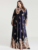  Dubai Women Borka Muslim Dresses Musulmane Turkish Kaftan Islamic Clothing Femme Turkish Modest Hijabi Burqa Vetements Kaftan Burka Maxi Dress Abaya