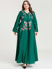  Borka Vetement Femme Islamic Clothing Women Dubai Modest Vêtements Embroidery Kebaya Maleisie Robe Femme Musulman Prayer Clothes Turkish Maxi Dress Abaya