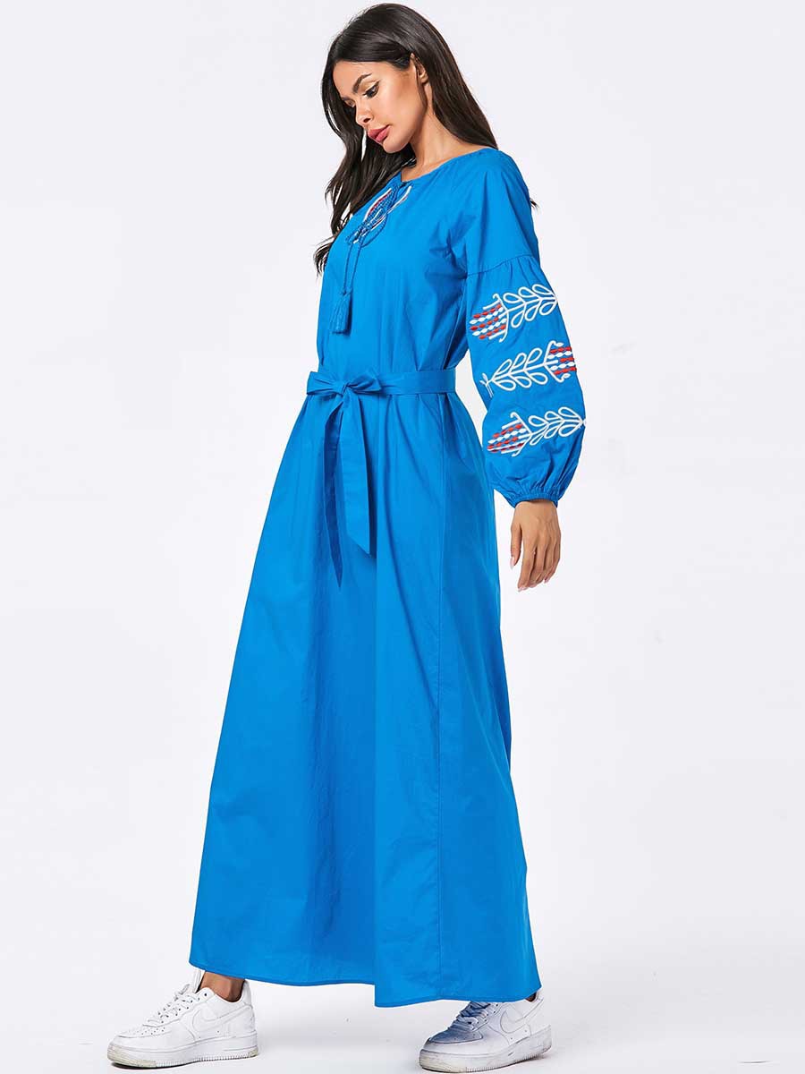  Islamic Clothing Kebaya Maleisie Women Dubai Vetement Femme Prayer Clothes Vêtements Turkish Modest Embroidery Borka Robe Femme Musulman Maxi Dress Abaya