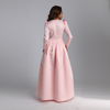 2022 Foreign Trade Muslim Pink Sequins Embroidered Elegant Middle East Long Skirt Abaya