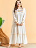 Borka Modest Prayer Clothes Vetement Femme Women Kebaya Maleisie Robe Femme Musulman Dubai Vêtements Embroidery Turkish Islamic Clothing Maxi Dress Abaya