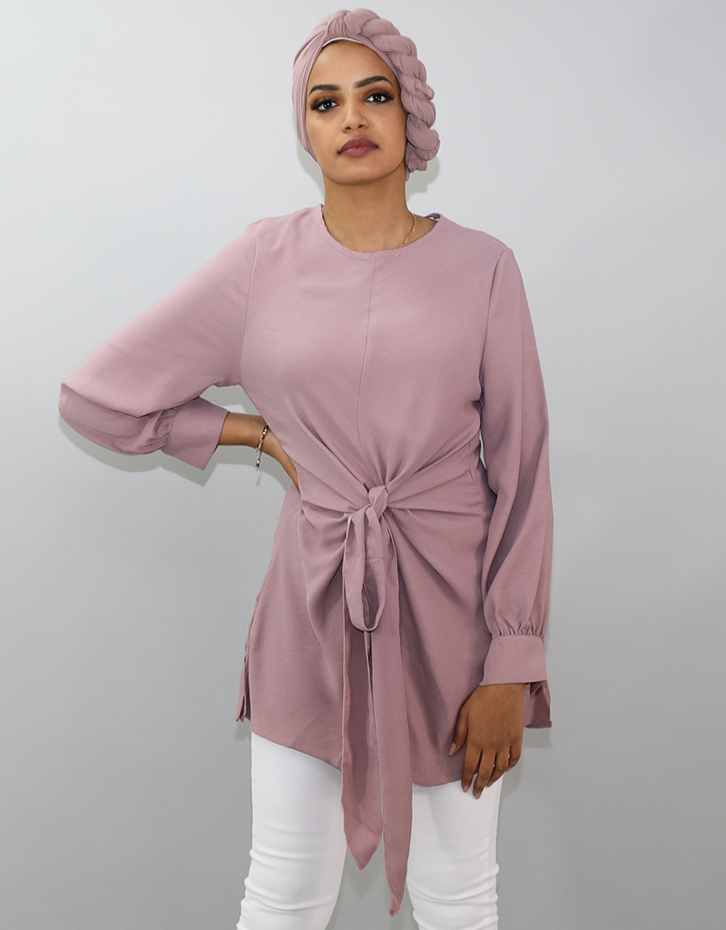 Malaysia Arabic Modern Women 2022 Modest Islamic New Design Casual Shirt