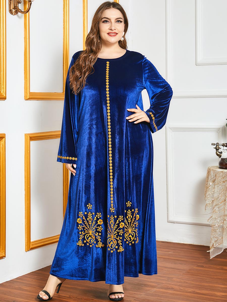  Prayer Clothes Vetement Femme Embroidery Dubai Robe Femme Musulman Turkish Modest Vêtements Kebaya Maleisie Borka Islamic Clothing Women Maxi Dress Abaya