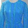 2022 Muslim Dubai Elegant Pure Color Embroidered Sequin Stitching Chiffon Double Layer Long Skirt