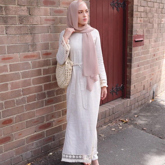 Islamic Robe 2022 Modern Arabic Malaysia Women Salwar Kameez Casual Design New Design Abaya