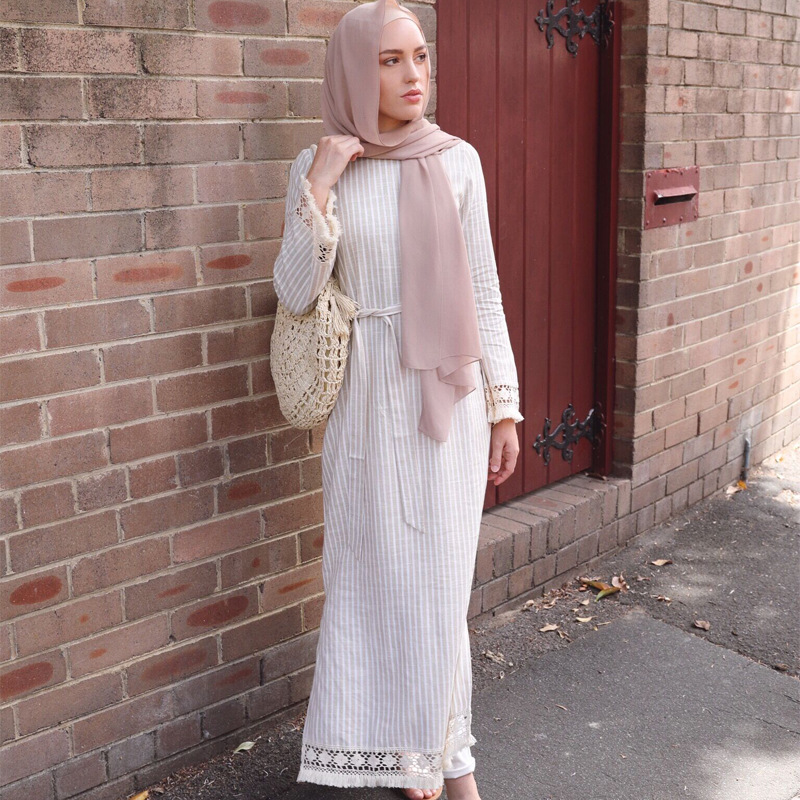Islamic Robe 2022 Modern Arabic Malaysia Women Salwar Kameez Casual Design New Design Abaya