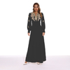 2022 Muslim New Fashion Arabian Elegant and Thin Embroidered White Long Dress