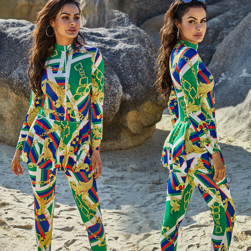 Lady Women's Plus Size Modest Fashion Wholesale Muslim Islamic Swimwear Burkini