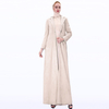 autumn and winter new one-button long coat Muslim women's long-sleeved warm and thin coat for export