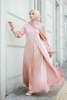 Wholesale Middle East Saudi Arabia cross-border Muslim pile collar robe and ankle dress abaya woman