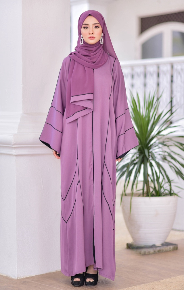 SIPO Eid Dubai Abaya Kimono Closed Front Style Modest Dress Islamic Clothing Elegant Women Muslim Dress Zoom Jazz Crepe Open Abaya