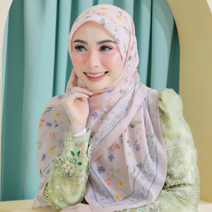 SIPO Tudung Bawal Customized Premium Cotton Voile Printed Floral Square Scarf Hijab Bidang 47 Hot Muslim Scarf For Muslim Women