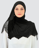 SIPO Fashion Muslim Malaysia Hijab Customize Premium Soft Chiffon Crepe Scarf Embroidery Sulam Shawl Lightweight Muslim Hijab
