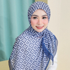 SIPO New Print Design Premium Bawal Cotton Voile Printed Hijab Malaysia Muslim Voile Print Sqare Scarf For Women