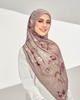 SIPO Custom Premium Crepe Chiffon Art Printed Square Hijab Headscarf Hijab Tudung Bawal with Exclusive Box