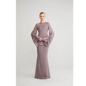SIPO New Design Fesyen Baju Dress Semi Mermaid Skirt Muslim Women Dresses Modern Baju Kurung