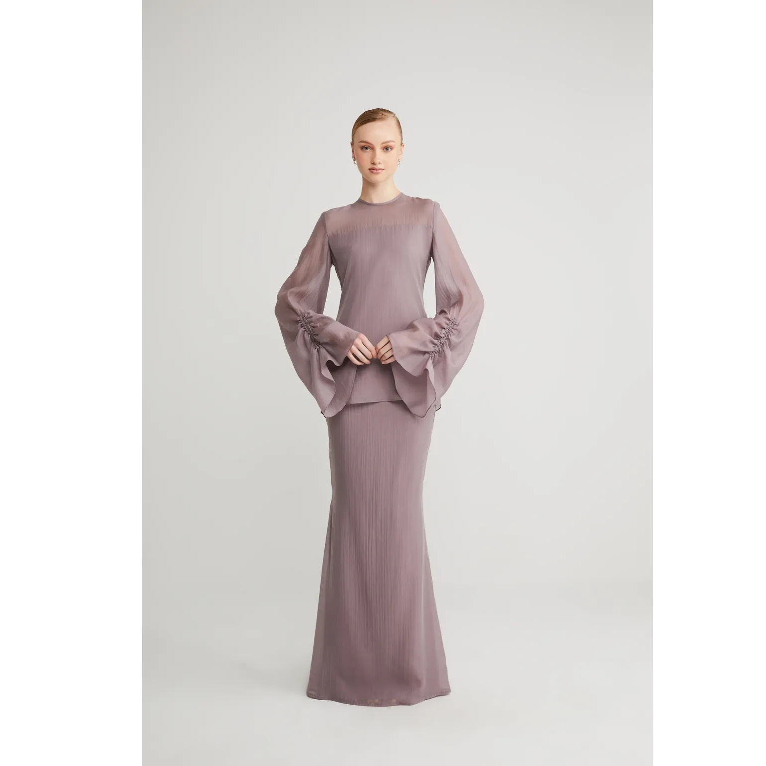 SIPO New Design Fesyen Baju Dress Semi Mermaid Skirt Muslim Women Dresses Modern Baju Kurung