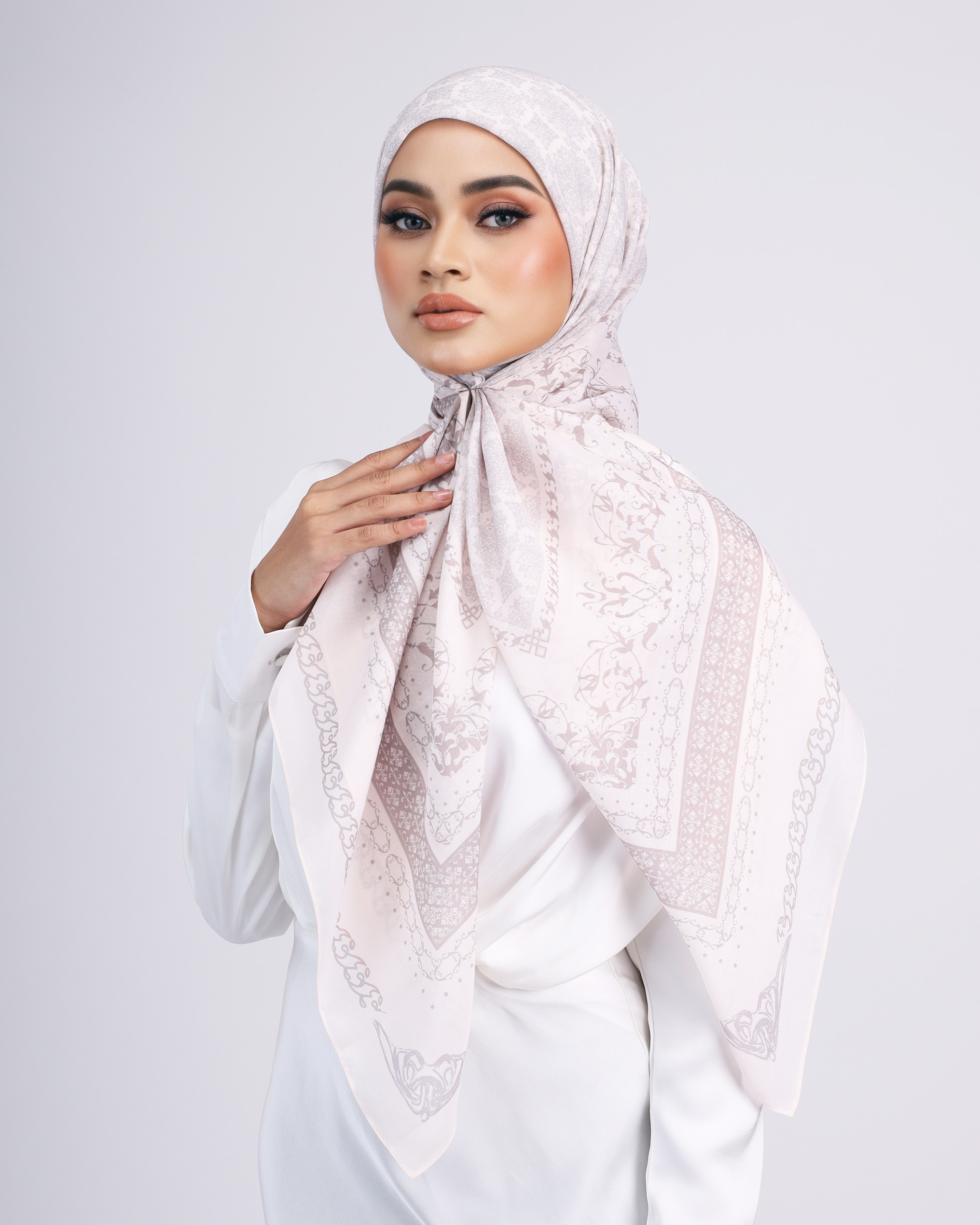 SIPO High Quality Islamic Malaysia Cotton Silk Shawls Headband Muslim Hijabs Headscarf Cotton Silk Printed Hijab Women Scarf