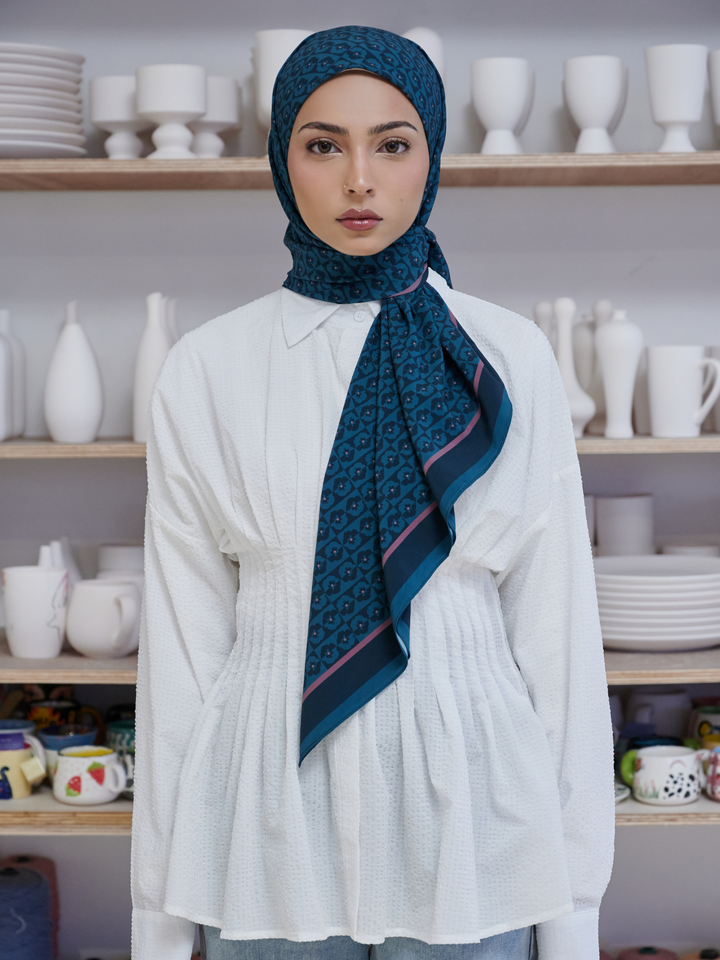 SIPO Beautiful Design Premium Matte satin Printed Bawal Hijab Malaysia Muslim Print Hijab Scarf For Women