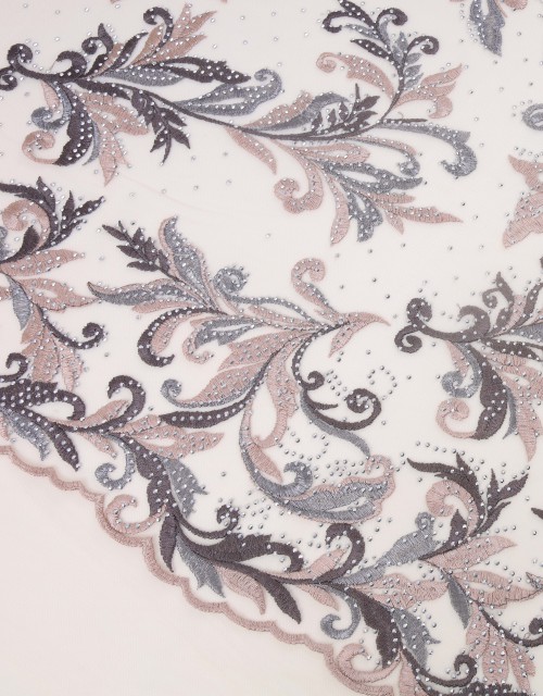 SADIE STONE BEADED LACE IN CHARCOAL GREY (2)