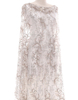 Embroidery Lace PEARL BEADED LACE IN BROWN