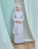 LILAC PURPLE Embroidery baju Kurung