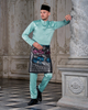 Customization Baju Melayu Tailored Fit Aqua Blue